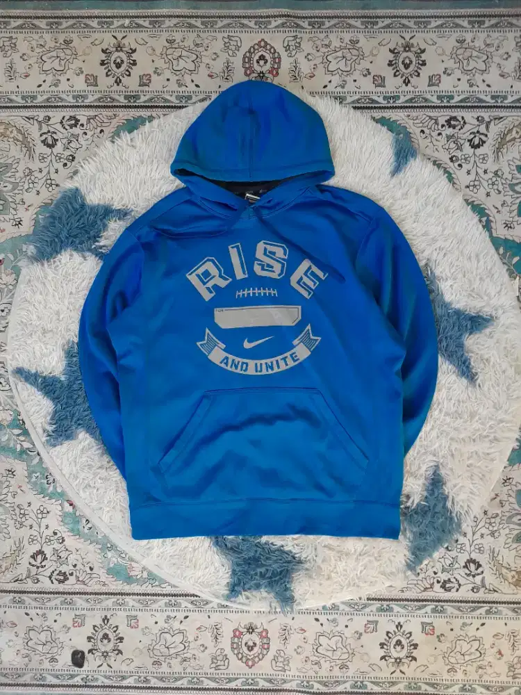 Hoodie Nike Biru RISE AND UNITE American Football Style