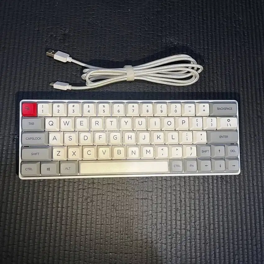 Rexus Daxa 64 Classic - White Grey, Brown Switch