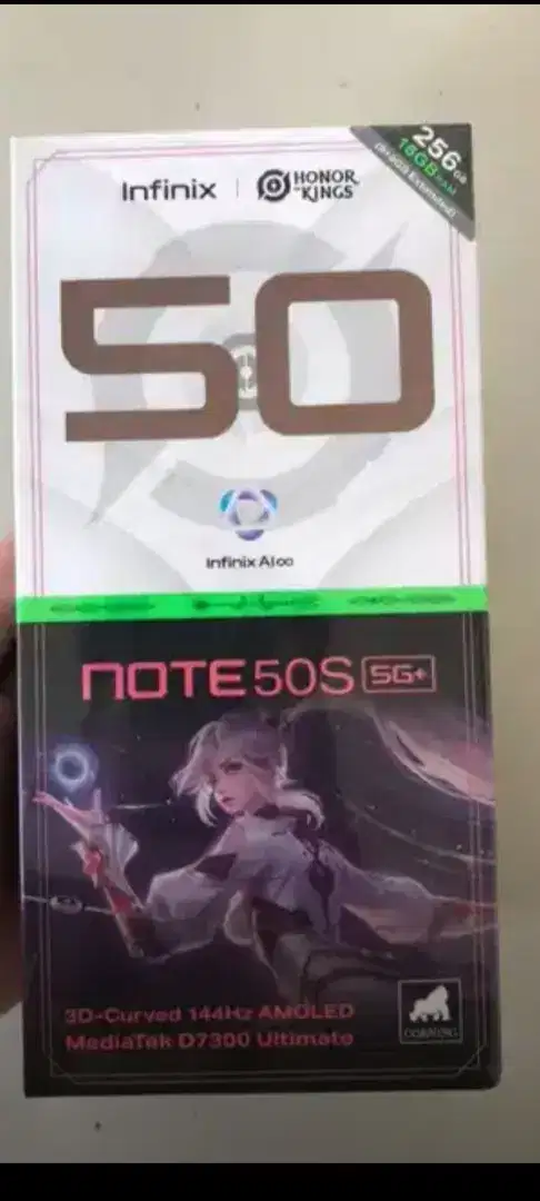 Infinix note 50S 5G plus layar lengkung