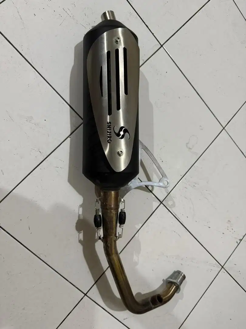 Knalpot Shijiro Standard Vespa Matic i-get Sprint/Primavera