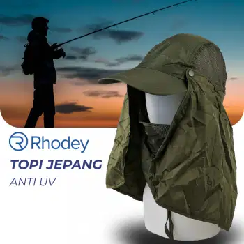 Topi Jepang Mancing Anti UV Outdoor Fishing Hat Nylon