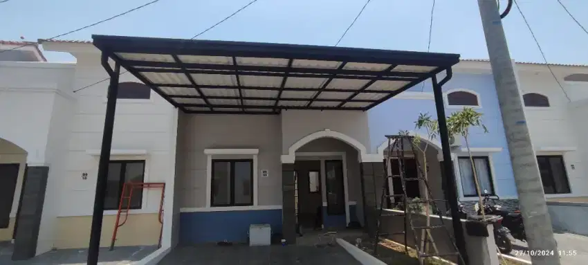 Kanopi rangka holo galvanis minimalis modern terbaru dll