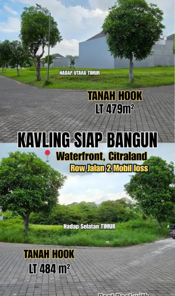 STRATEGIS LEBAR 12 MTR TERMURAH WATERFRONT DEKAT TOL PAKUWON WIYUNG