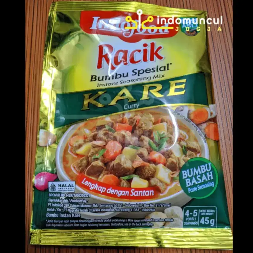 Indofood racik kare bumbu spesial, original Indofood kare, expired 202