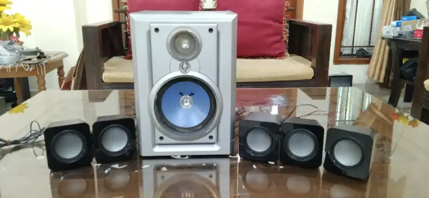 Speaker Pasif Home Theater Sharp Speaker CP - X33DVS (5+1 speaker set)