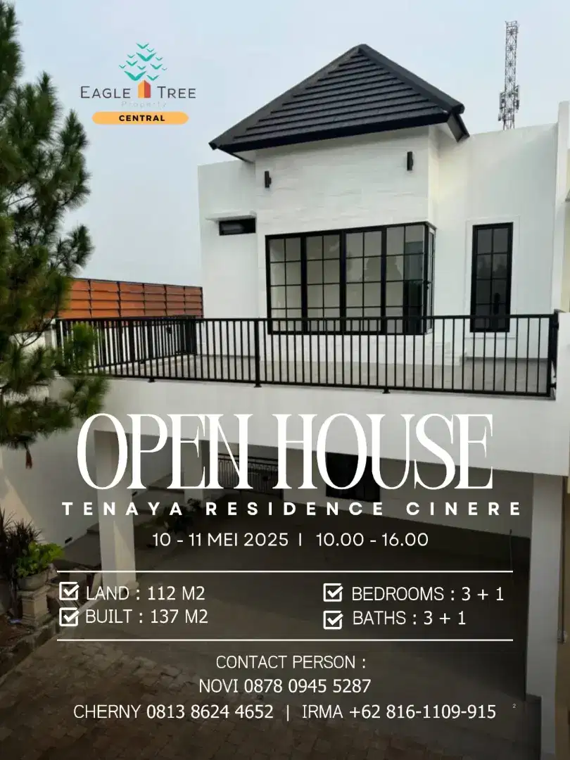 Tenaya Residence Krukut Cinere Matoa + Kav Ruko Alphard, Mercy, Harley