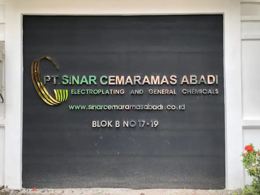 Huruf Timbul Galvanis atau Stainless