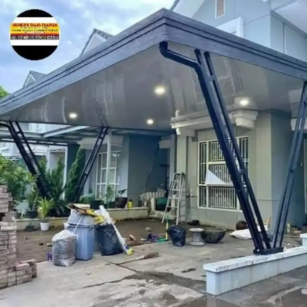 percantik taman dan teras hunian anda dengan kanopi minimalis design