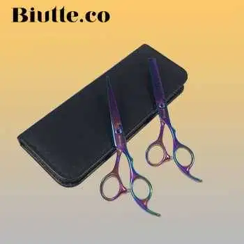 Gunting Rambut Lurus Electroplating Stainless Steel 4Cr13