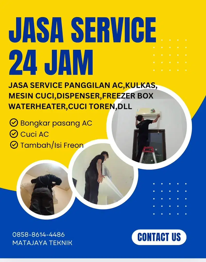 Service AC,Kulkas,Frezerbox,Mesincuci,24jam Wonoayu