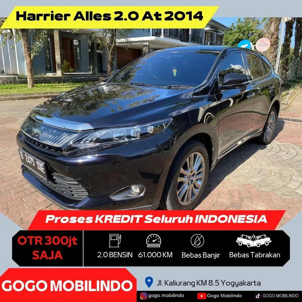 Toyota Harrier Alles Matic 2014 ISTIMEWA Bisa Kredit