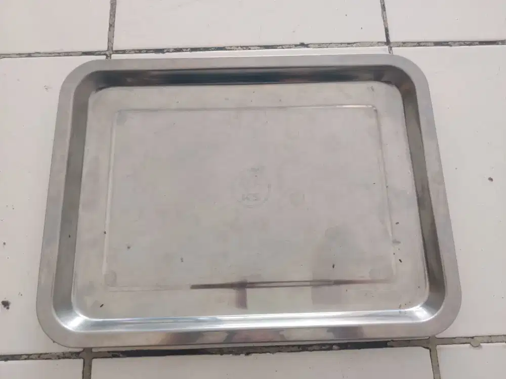 Nampan stainless Baki Display Food Serving merek KS tebal High quality