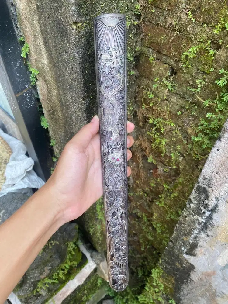 Pendok keris tatah 3 dimensi super tebal detail tretes yakult