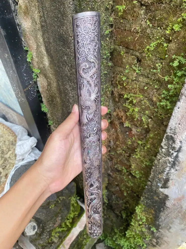 Pendok keris tatah 3 dimensi super tebal detail tretes yakult