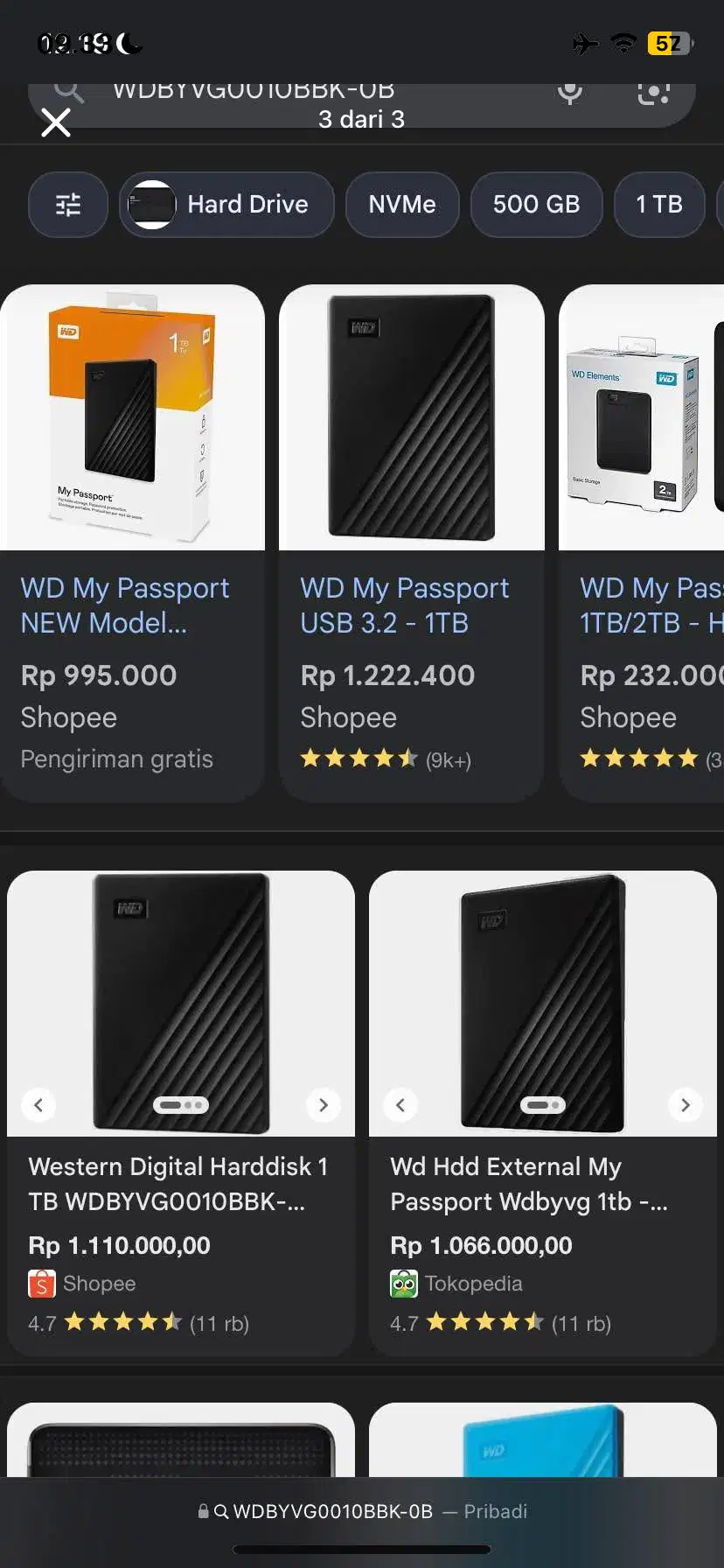 HardDisk/HDD eksternal