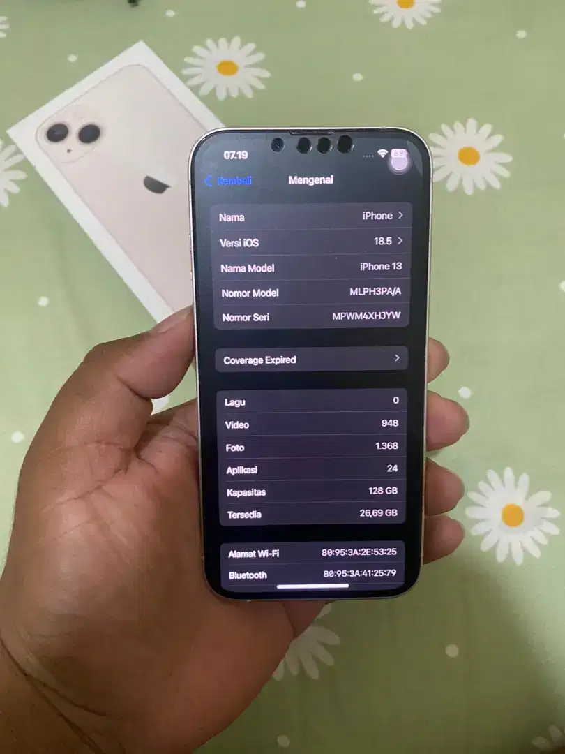 Jual IPhone 13 Ex Ibox 128gb Warna Pink