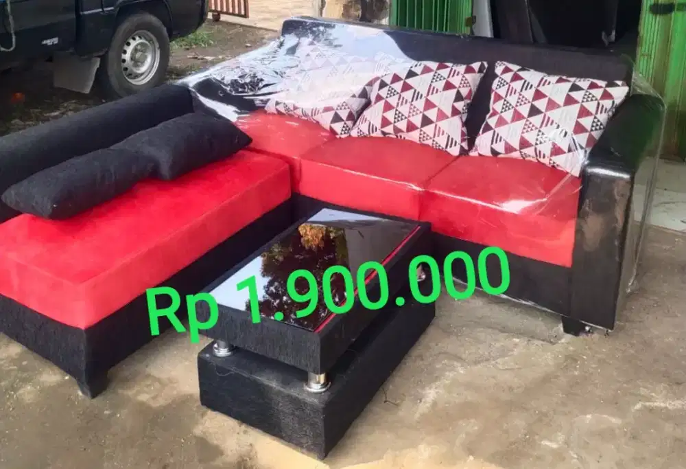 Harga pabrik Sofa L Minimalis termurah