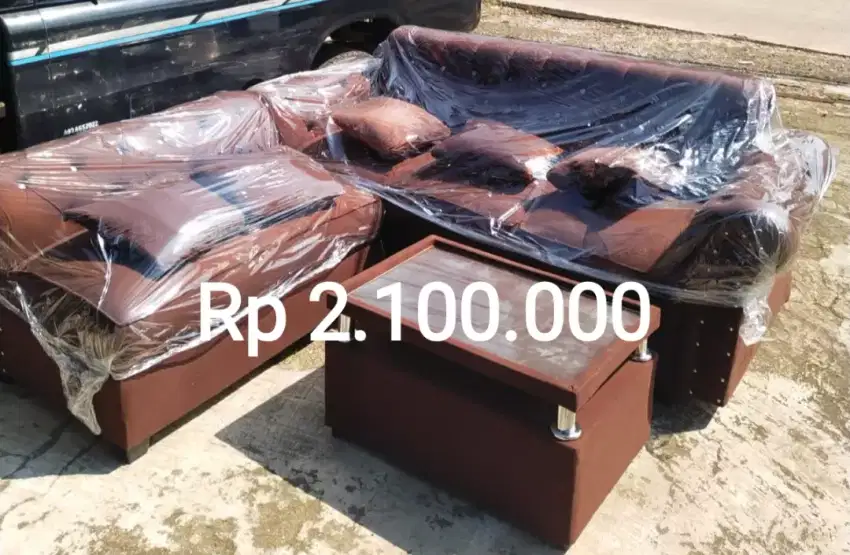 Harga termurah Sofa L kancing