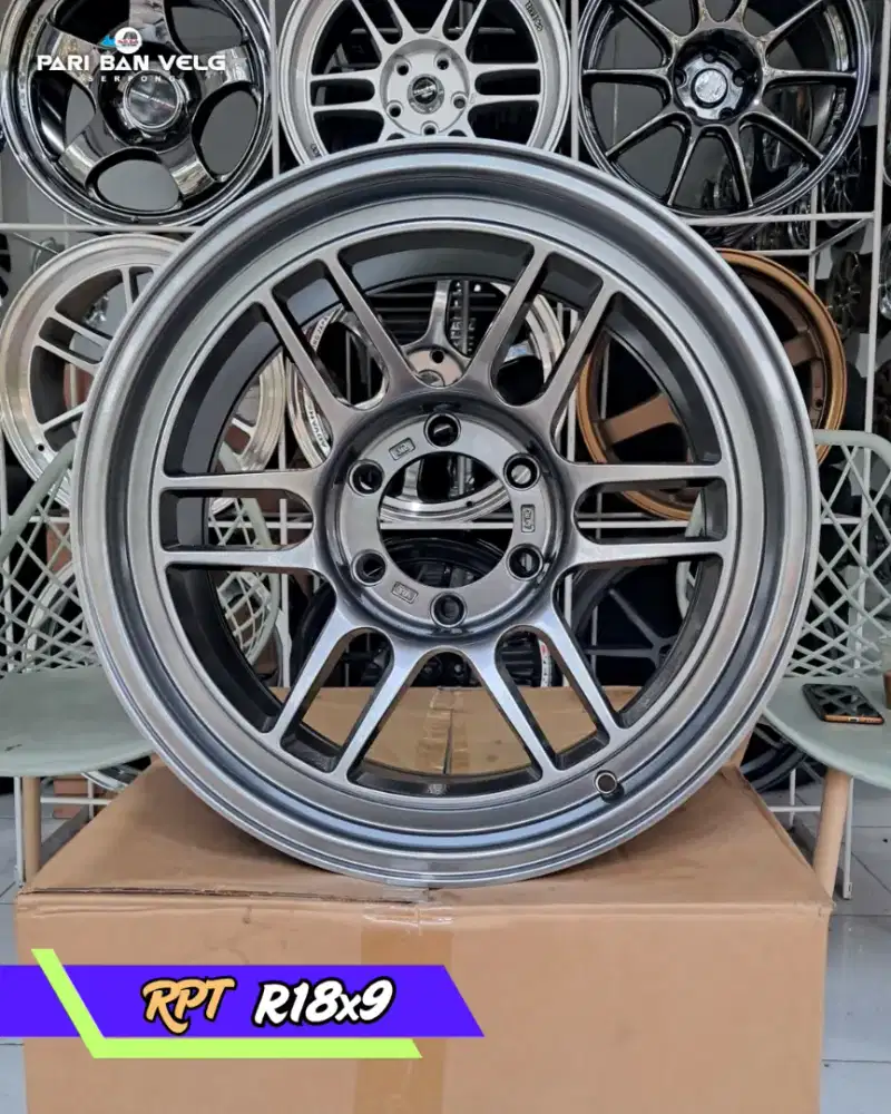 Velg Rpt Ring 18 lebar 9 pcd. 6x139,7 ET.0 Hyperblack pajero, fortuner