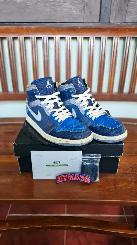 Nike Air Jordan 1 Mid Se Craft Obsidian Original Size 42