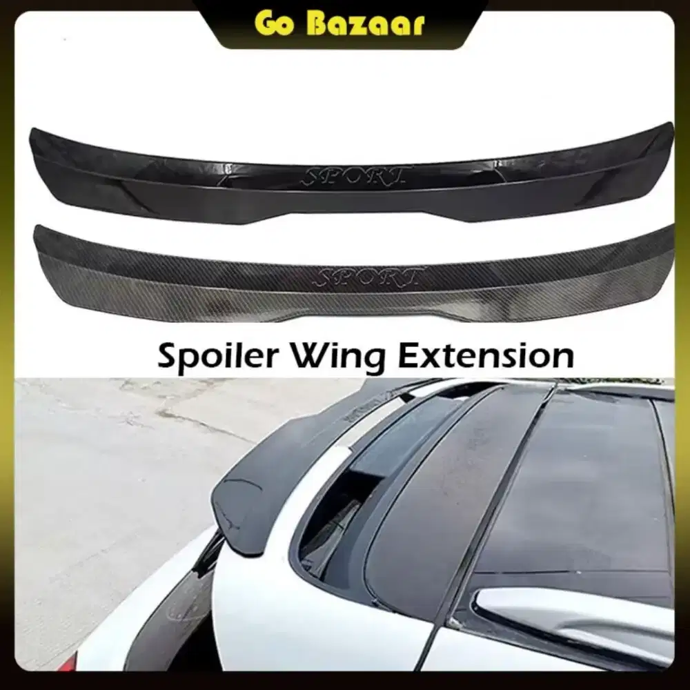 Rear Spoiler Wing Extension Spoiler Mobil Hatchback Universal