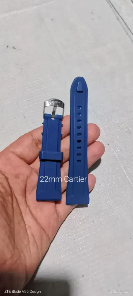 rubber strap jam tangan crtr 22mm second bisa barter HP dll