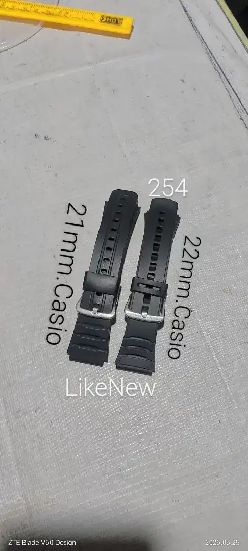 strap rubber arloji Casio stok ada 2 pasang bs tt bt HP dll