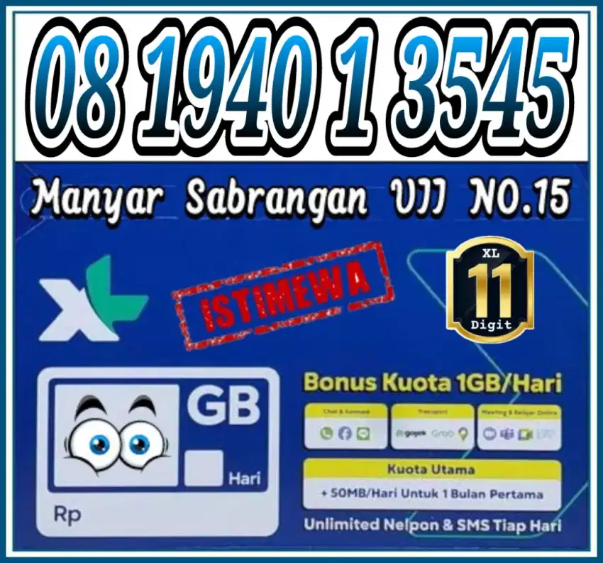 Perdana XL 11Digit Cantik