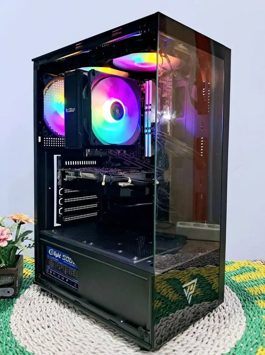 Gaming PC Ryzen 5 4500 6 Core 12 CPU RX580 8GB DDR5 16GB Kit DDR4 SSD