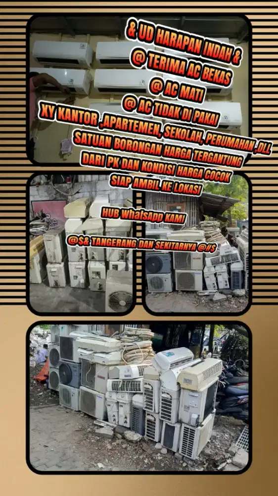 Terima ac bekas semua kondisi