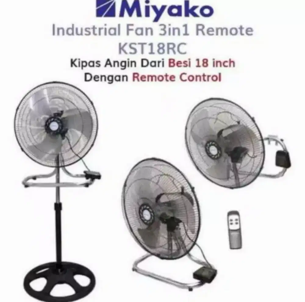 DIBAWAH HARGA TOKO - KIPAS ANGIN MIYAKO KST 18 RC