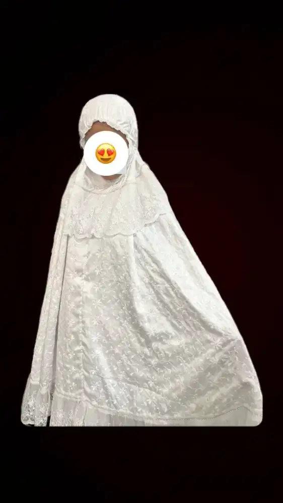 Mukena Ayana Bahan Katun Putih