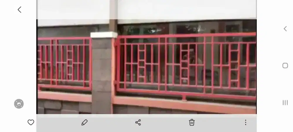 Pagar teralis minimalis  panjang 5 m tinggi 1 m