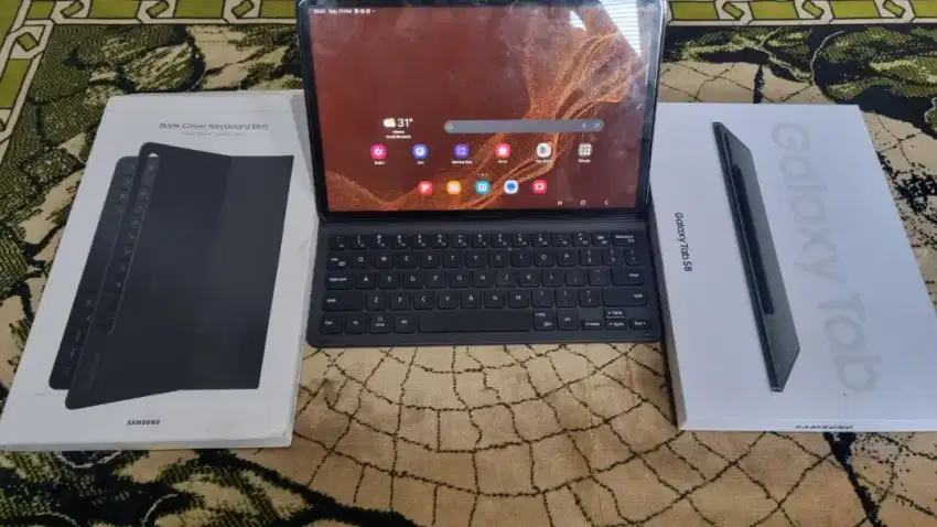 Samsung galaxy tab s8 wifi fulset+. keyboard ori
