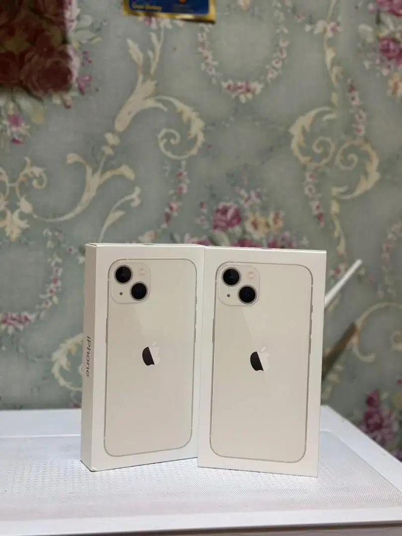 iPhone 13 128 gb Starlight Baru Segel Garansi Resmi iBox