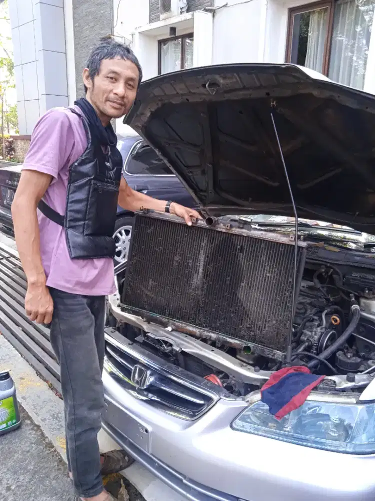 Service radiator panggilan kang Aher
