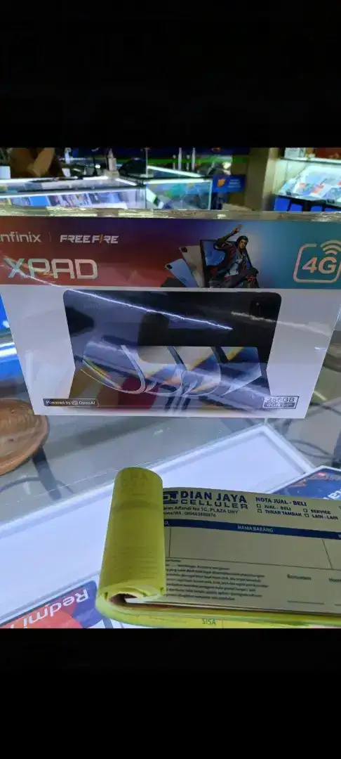 Tablet infinix XPAD LTE sinyal 4G + keyboard