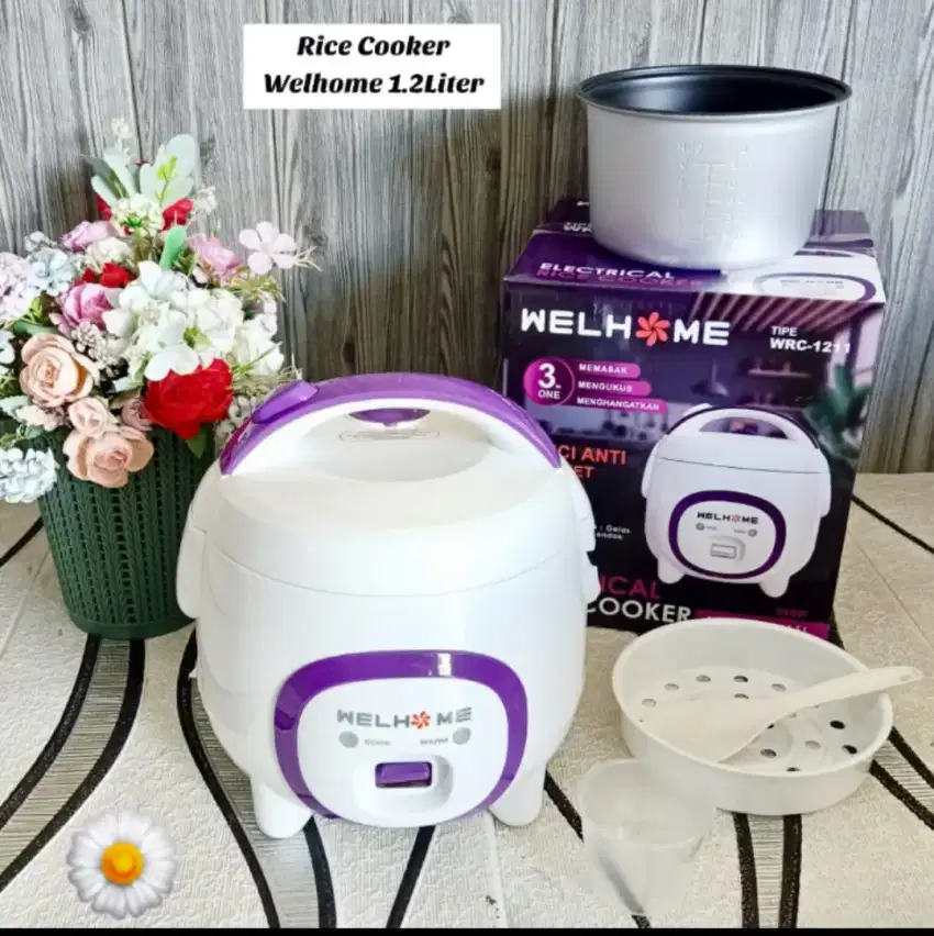 Rice cooker 1,2 liter 3 in 1 multifungsi