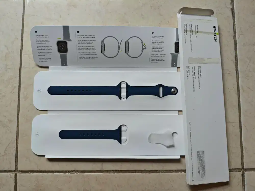 Apple watch SE 40mm STARP biru + BOX