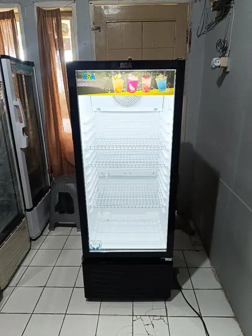 Rsa show case 4 tahap 200 liter like new