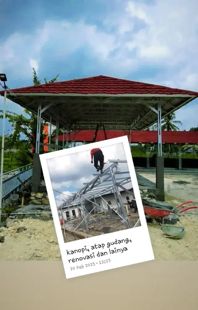 Kanopi carport bajaringan