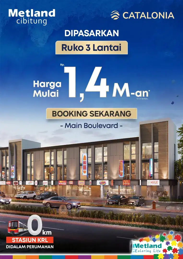 Ruko di metland cibitung