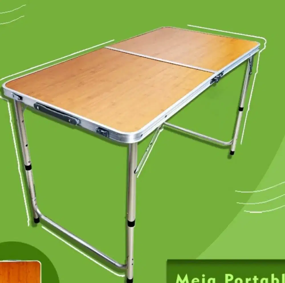 Meja lipat portable