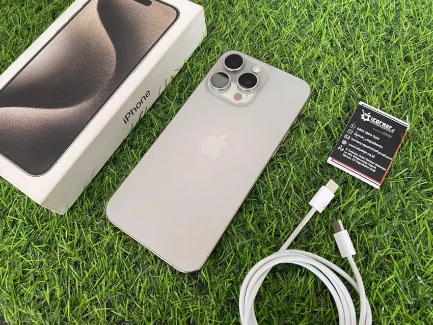 iPhone 15 Pro Max 256Gb - Natural Titanium - Beacukai - Hp Apple