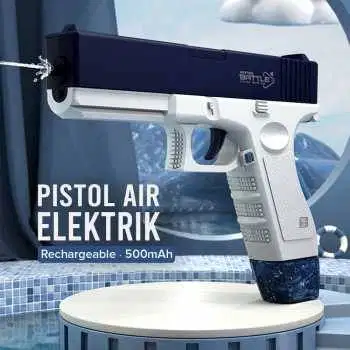 Pistol Air Mainan Elektrik Water Gun Rechargeable 500mAh