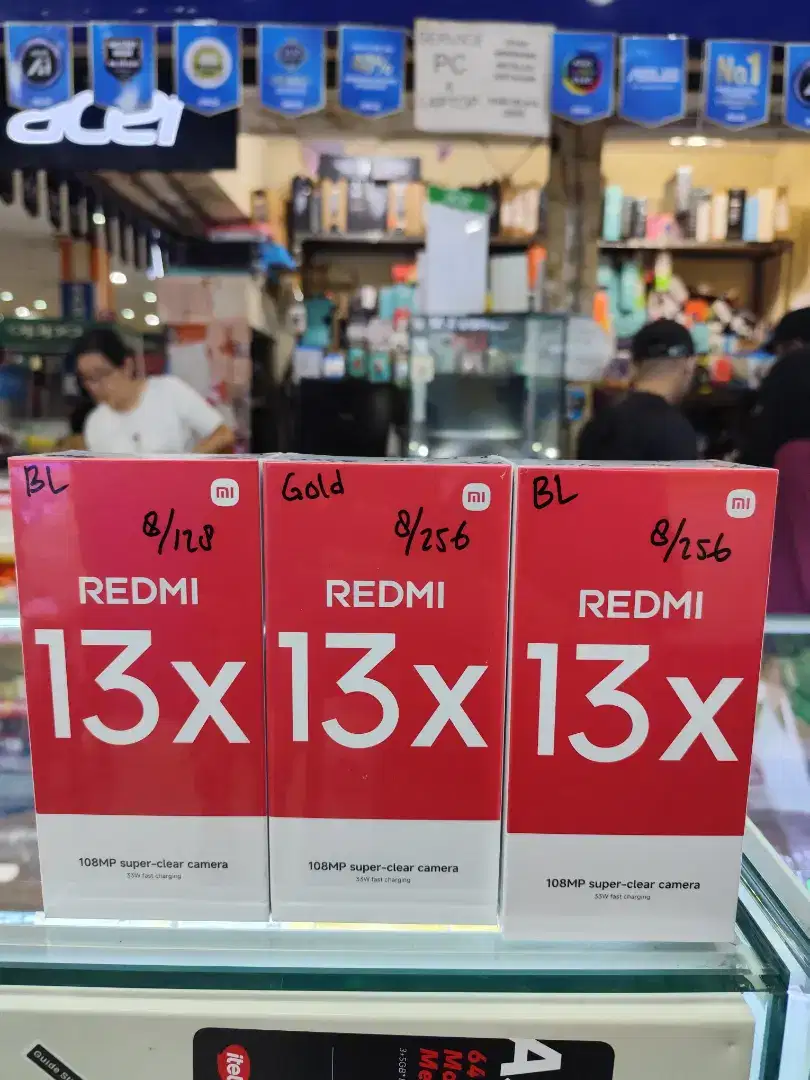 Cod Redmi 13X 8/128 (Unit Baru, Garansi resmi 100%) Harga murah NET