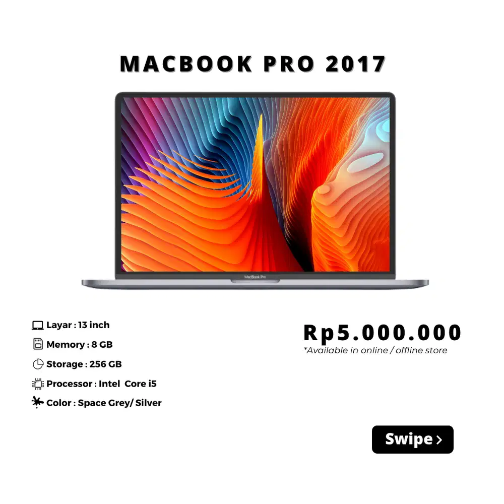 Cuakepp! Macbook Pro 2017 8/256 GB Intel i5
