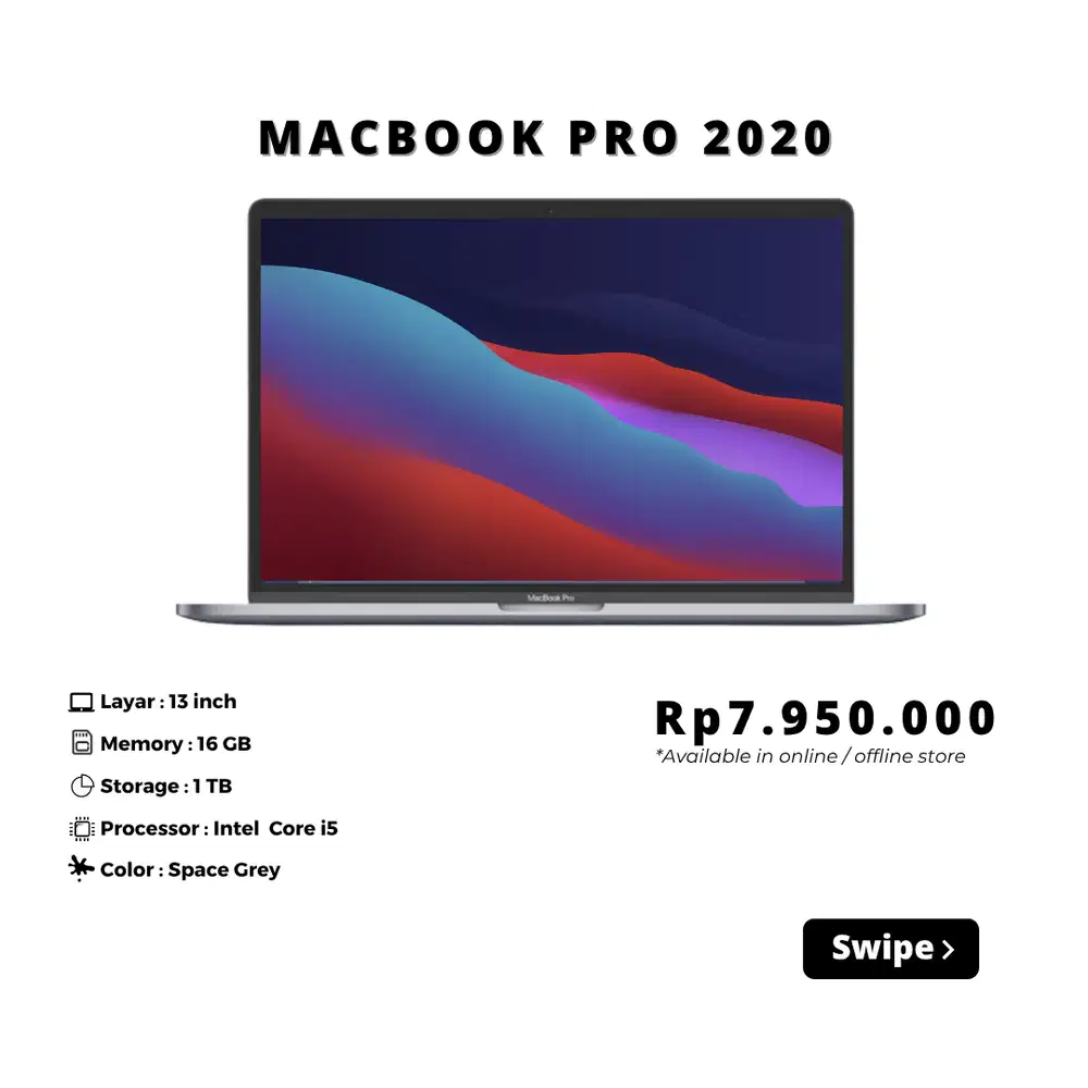 Macbook Pro 2020 16/1 TB Intel Core i7