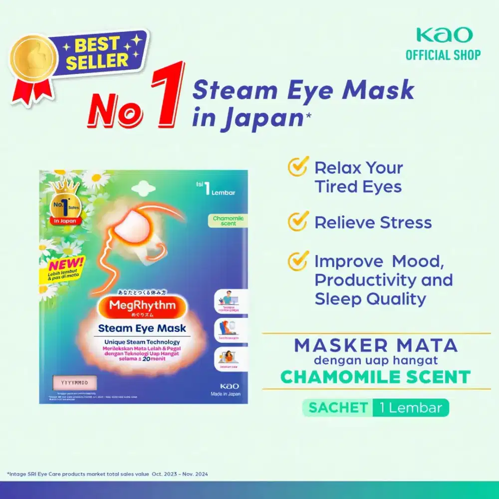Kao MegRhythm Steam Eye Mask / Masker Mate 1's
