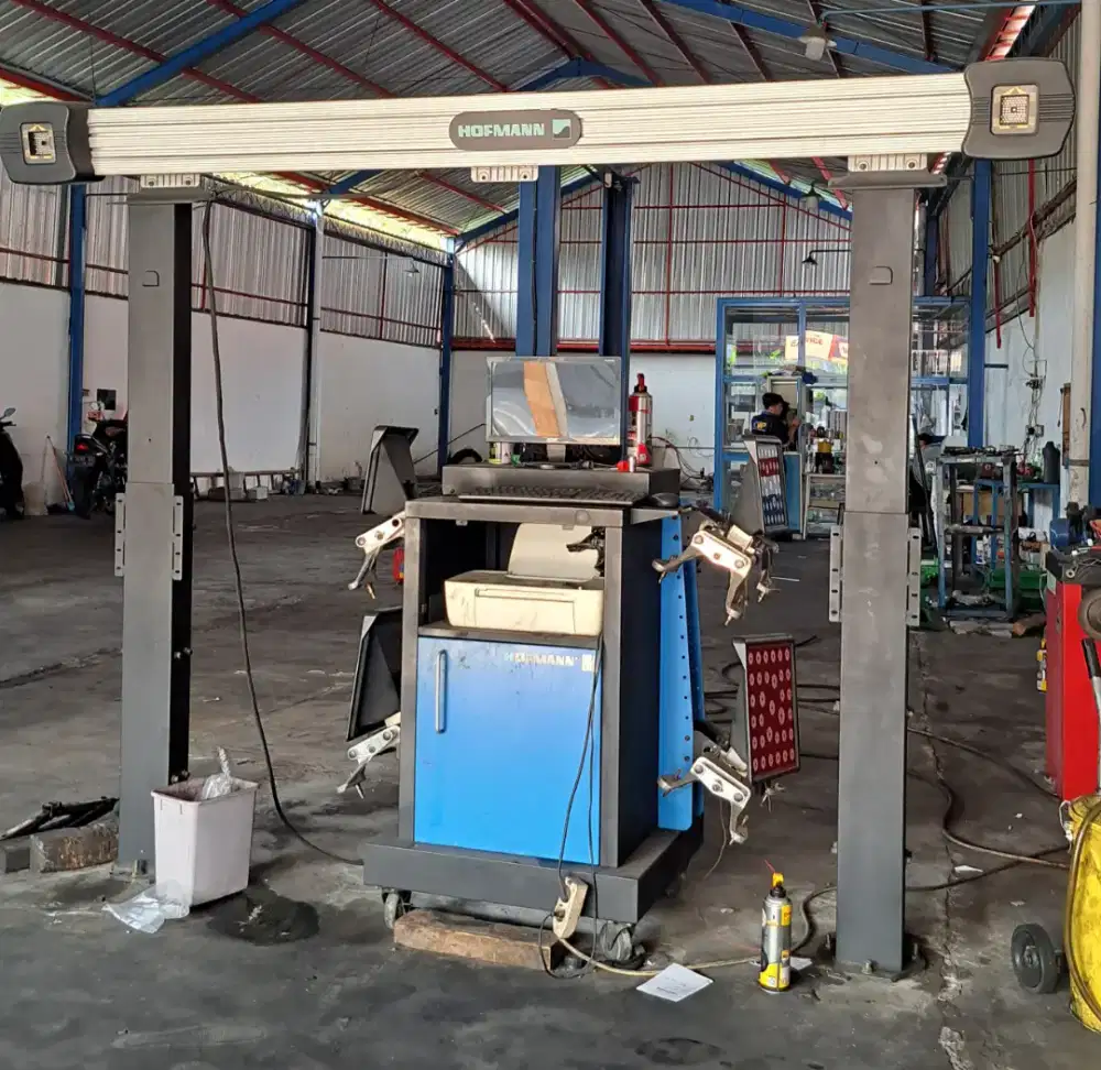 Paket Mesin Spooring 3D Hofmann kabinet model terbaru dan Scissor Lift